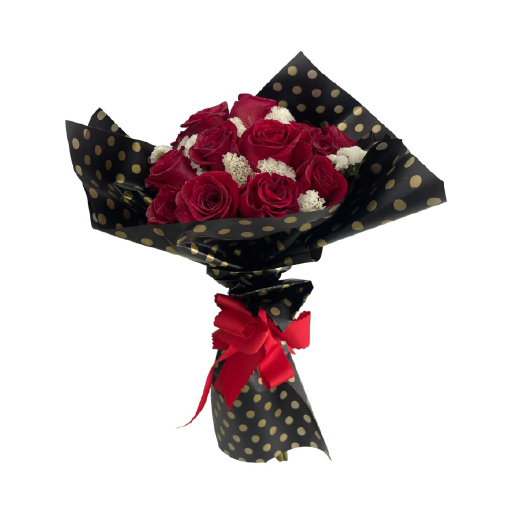 Ramo de rosas y pompones 5743