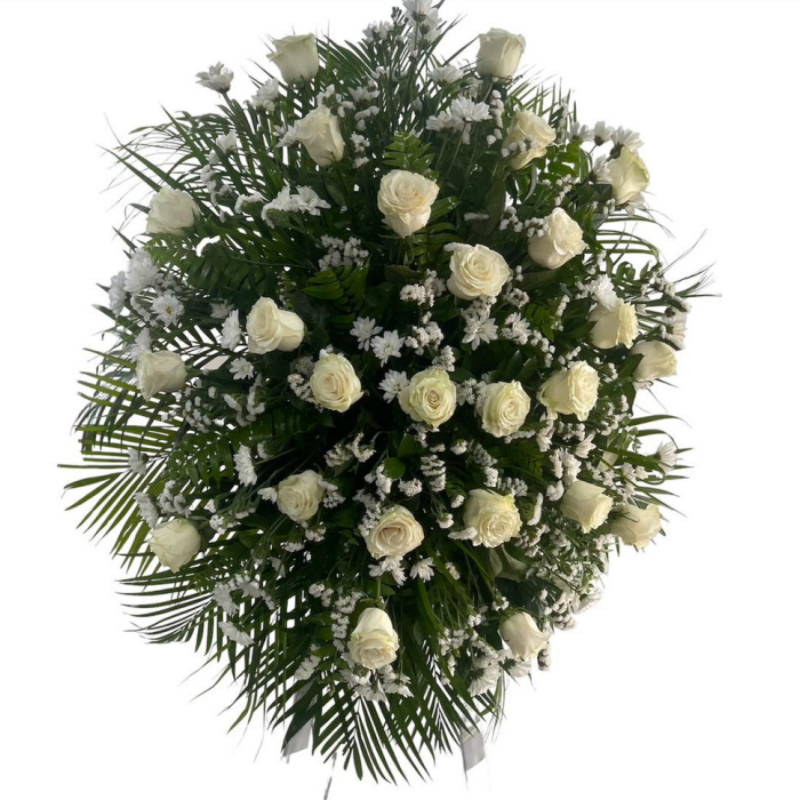 Corona de Rosas y Statices 5625