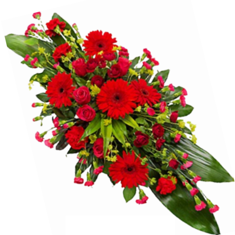 Ramo Fúnebre Gerberas y Claveles 5624