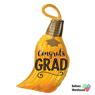 Globo Jr. Shape "Congrats GRAD" 12"x28" 026635371919