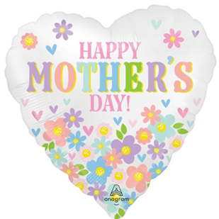 Globo corazon "Happy Mother's Day"  17" 026635467339