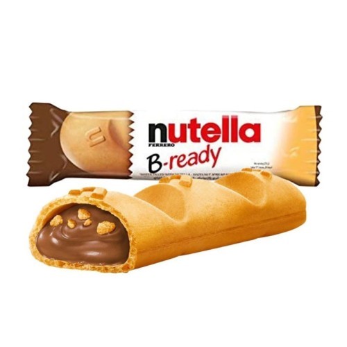 Barra de Galleta crujiente Nutella B-ready rellena de crema de avellanas con cacao 22 gr