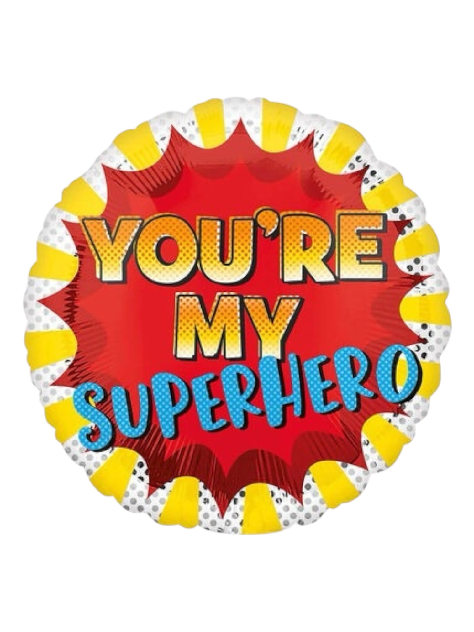 Globo Metálico Standard You're My Superhero #17