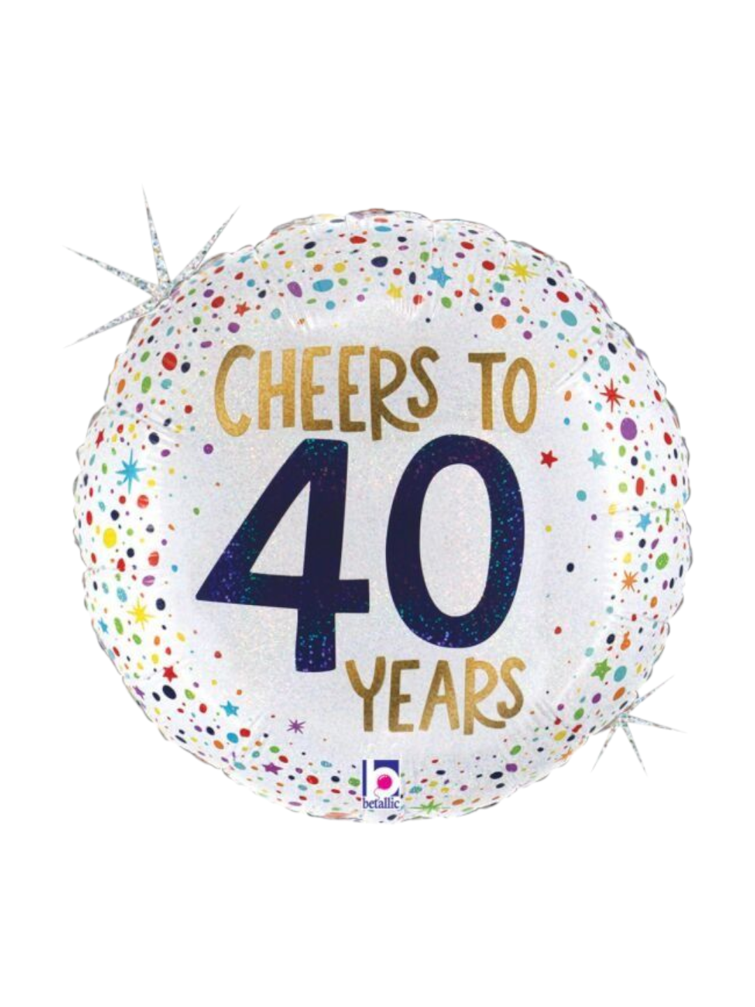 Holographic Ballon Cheers To 40 Years #18