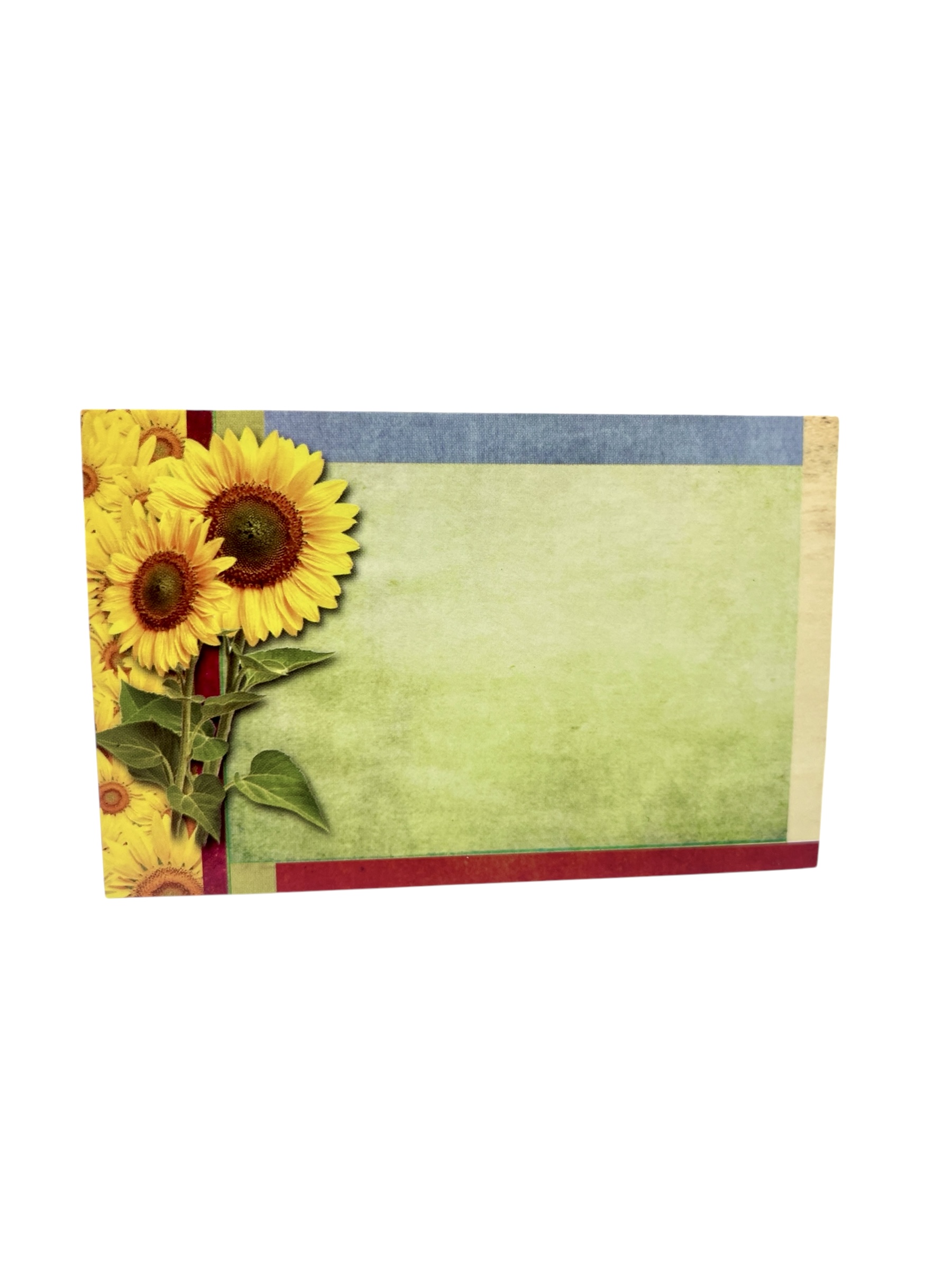 Tarjeta con girasoles
