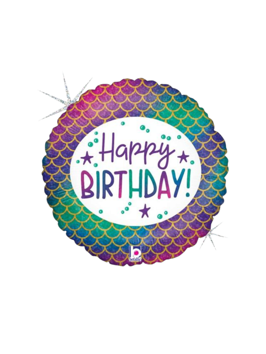 Holographic Ballon Happy Birthday Sirena #18