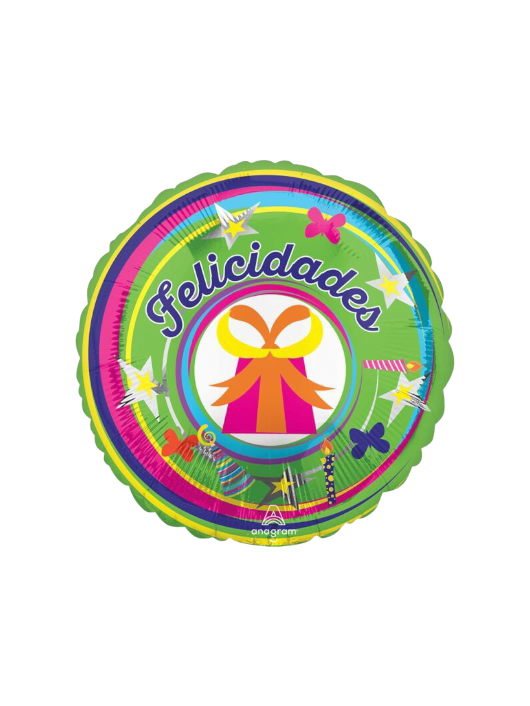 Globo Metálico Standard Felicidades #17