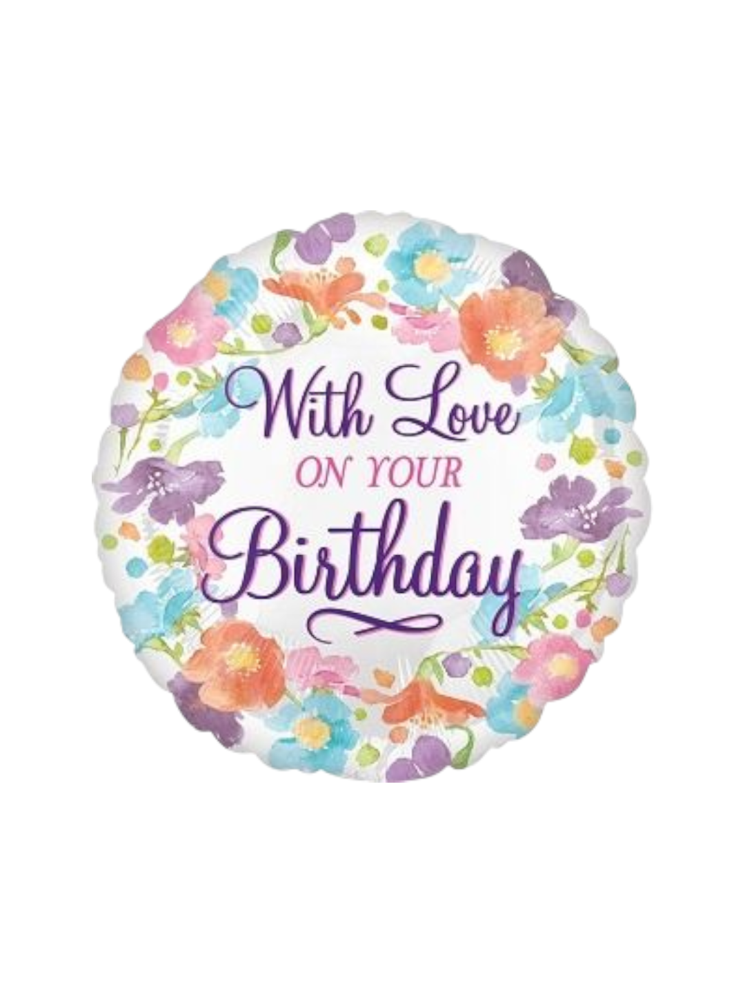 Globo Metálico With love on your birthday #17