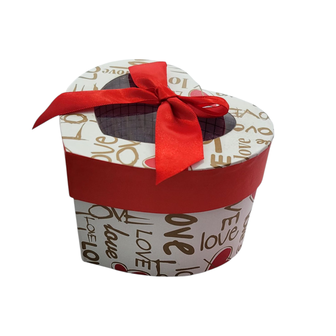 Caja Mini Corazón con Lazo